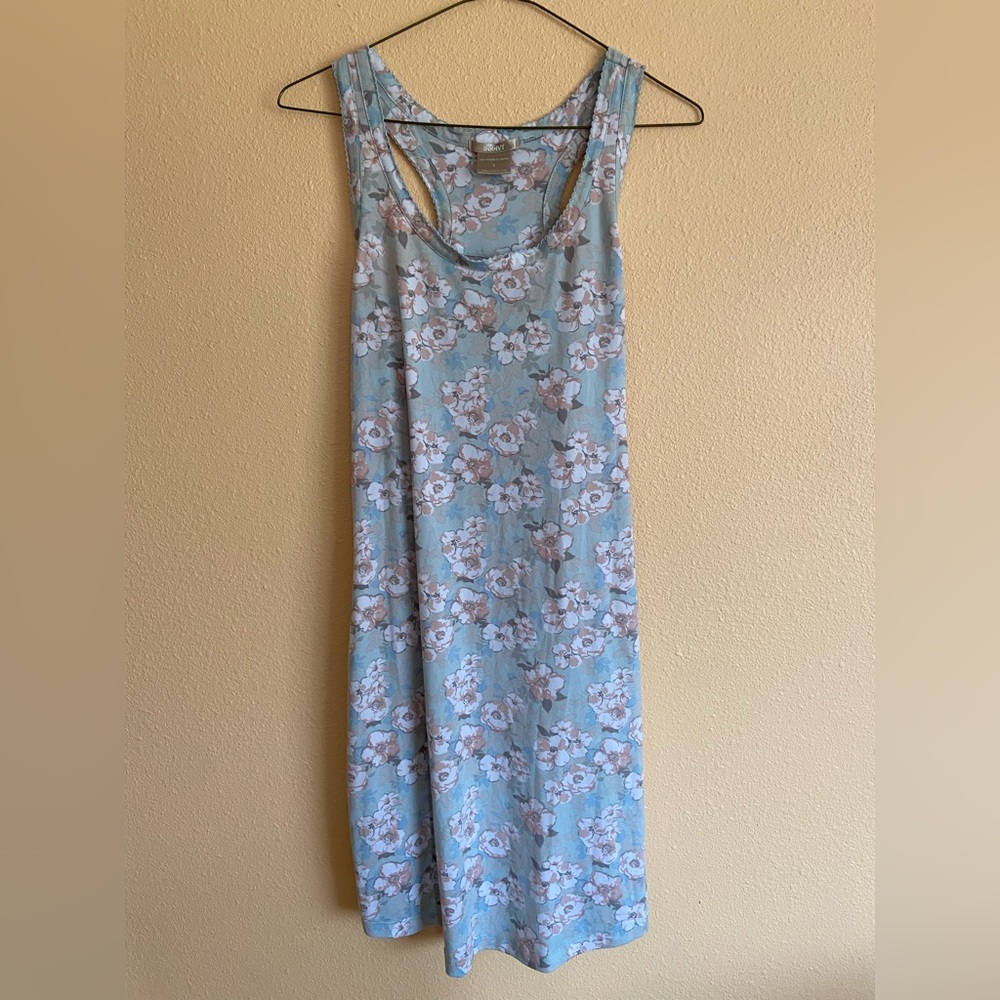 Women’s INK+IVY Racerback Tank Dress Floral Print Summer, Size Small, Stretch